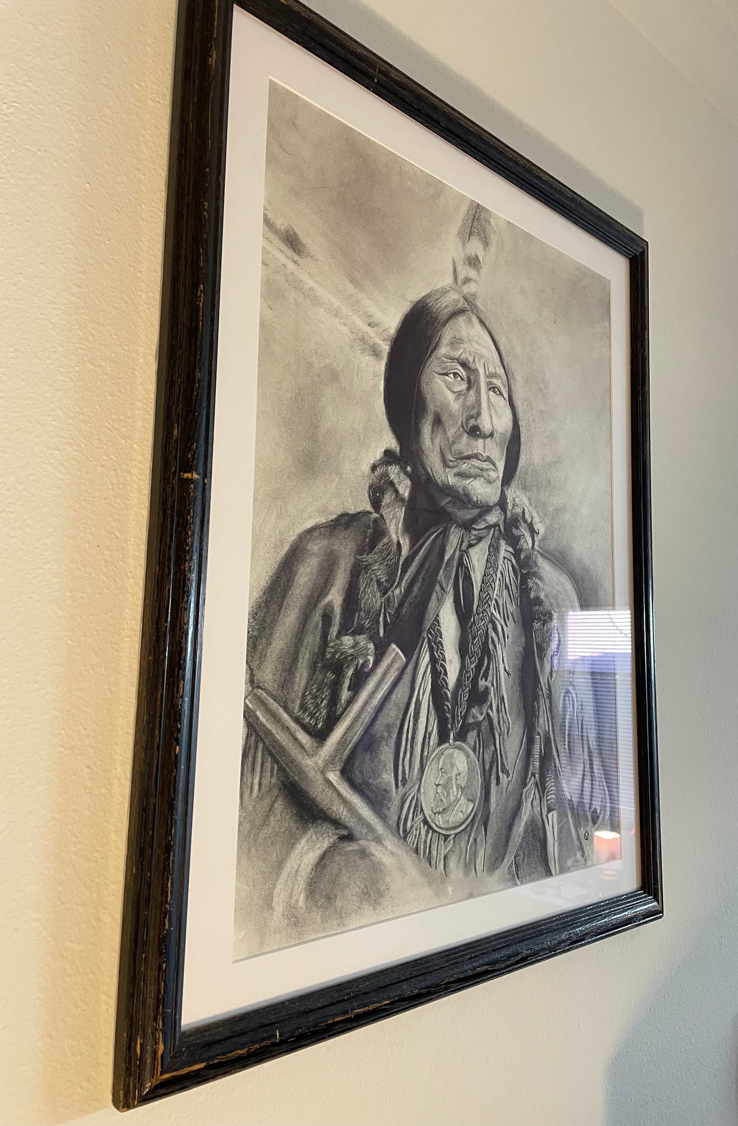 Native American Chief Wolf Robe